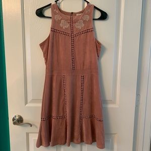 Vintage suede dress